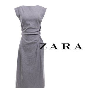 Zara Gray Midi Dress